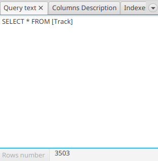 Table query